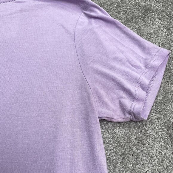 Disney Stitch Ohana Means Family Graphic T-Shirt Juniors Large Purple Casual Tee - Picture 7 of 13